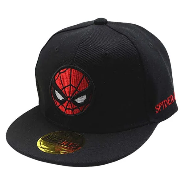 Spiderman Poika Tyttö Baseball Lippalakki Snapback Urheilupipo Lapsille Musta (Suositeltu päänympärys: 48-53CM)