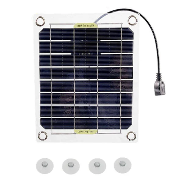 20W Solpanel Kit Komplett DC5V USB Solceller Kompatibel med Bil Yacht Batteriladdare