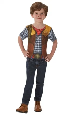 Cowboy T-paita Lasten Naamiaisasu L