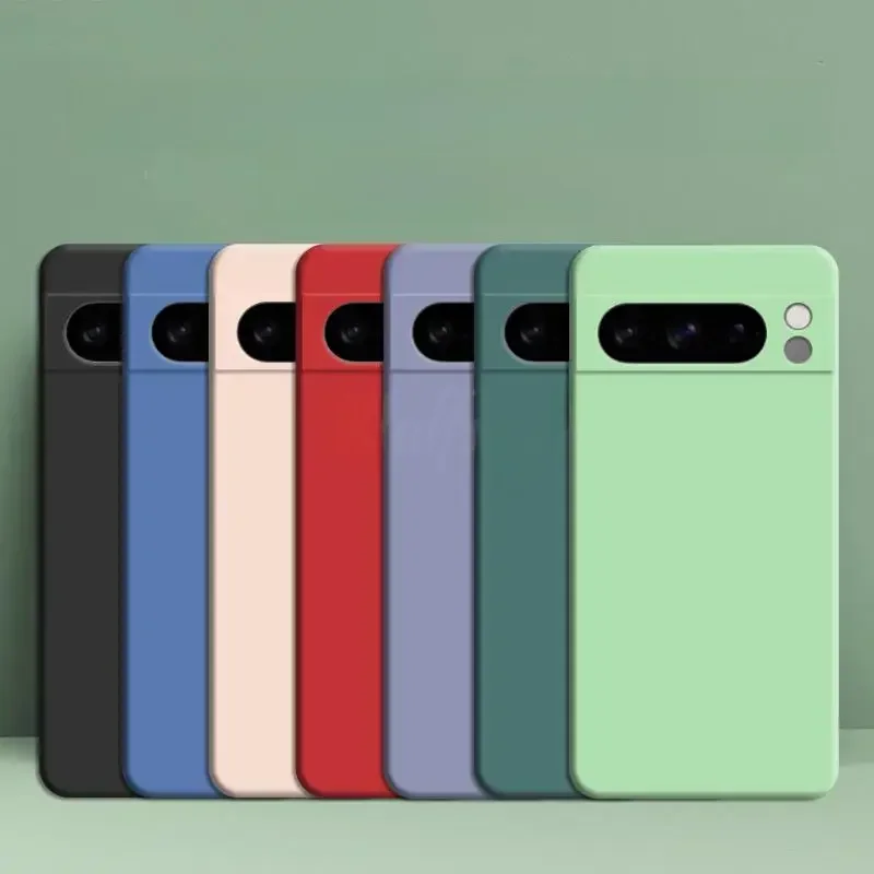AliExpress - Pour Google Pixel 8 Pro étui Pixel 10 Pro couverture liquide Silicone caoutchouc protecteur TPU étui Pixel 9 Pro XL 8 Pro 8A 7A 7 6A 6 