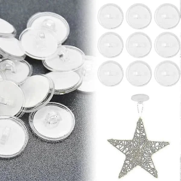 50 st Tak Krok Självhäftande Krok 20mm Plastkrok Utan Borrning Krok Tak Fixering Självhäftande Väggkrok Tak Upphängningskrok Shibaod