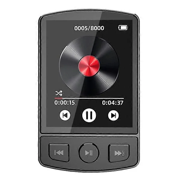 TXLT MP3-07 Bærbar Bluetooth MP3-musikkspiller FM-radio 1,77-tommers skjerm Video MP4-spiller