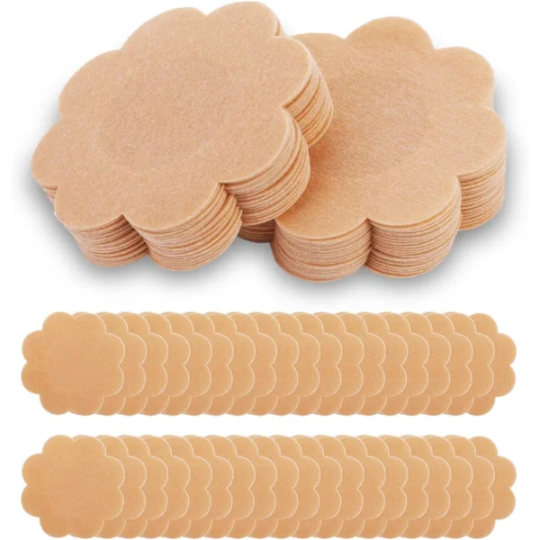Nippelskydd Pasties Pads Bröstkronblad Klistermärken Tejp Pasty Nipless Lift Klibbighet Klibbig Underkläder Bröllopsklänning