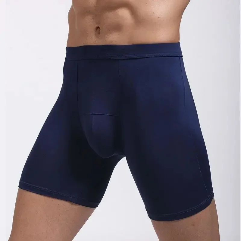 AliExpress - Herren-Boxershorts mit langen Beinen – scheuerhemmend, atmungsaktive Modalunterwäsche, schnell trocknende Sport-Kompressionsshorts für 