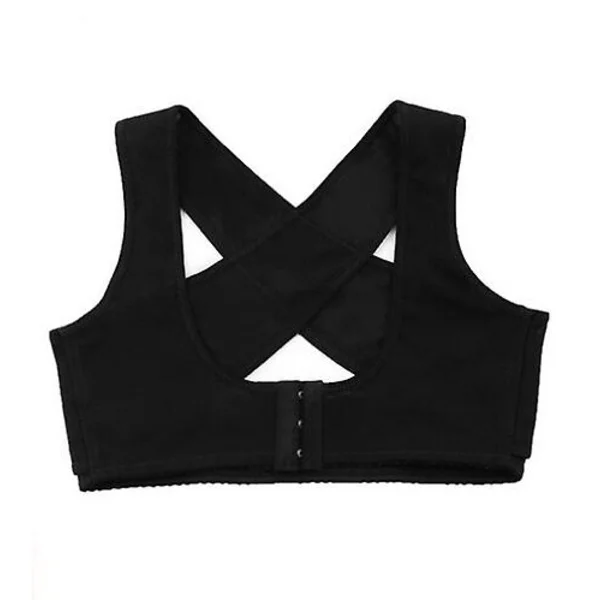 Usynlig Body Shaper Korset Kvinder Bryst Holdningskorrigerende Bælte Ryg Skulder Støtte Strop Holdningskorrektion Til Sundhedspleje-sort(XXL,Sort)