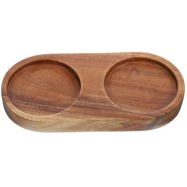 Tray for pepper mill and salt shaker, wooden tray for pepper mill, wooden tray