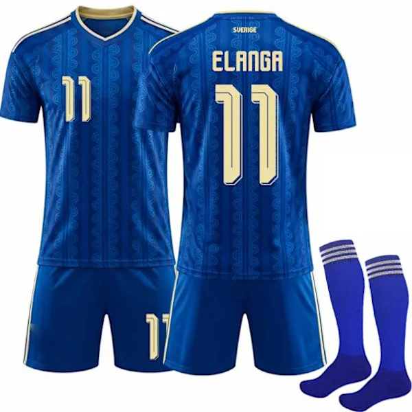 2026 World Cup Sweden Away Kit Kids Adult Football Jersey with Socks No.11