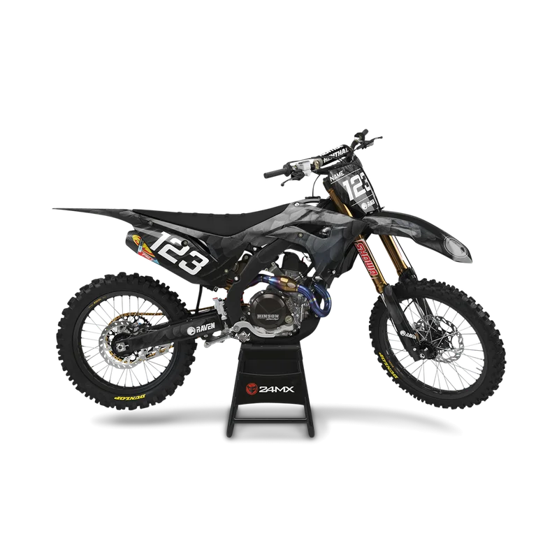 Kompletny Zestaw Naklejek 24MX CORAX + Okleina na Pola Numerowe - KTM 85 SX 17/14 2019-2026