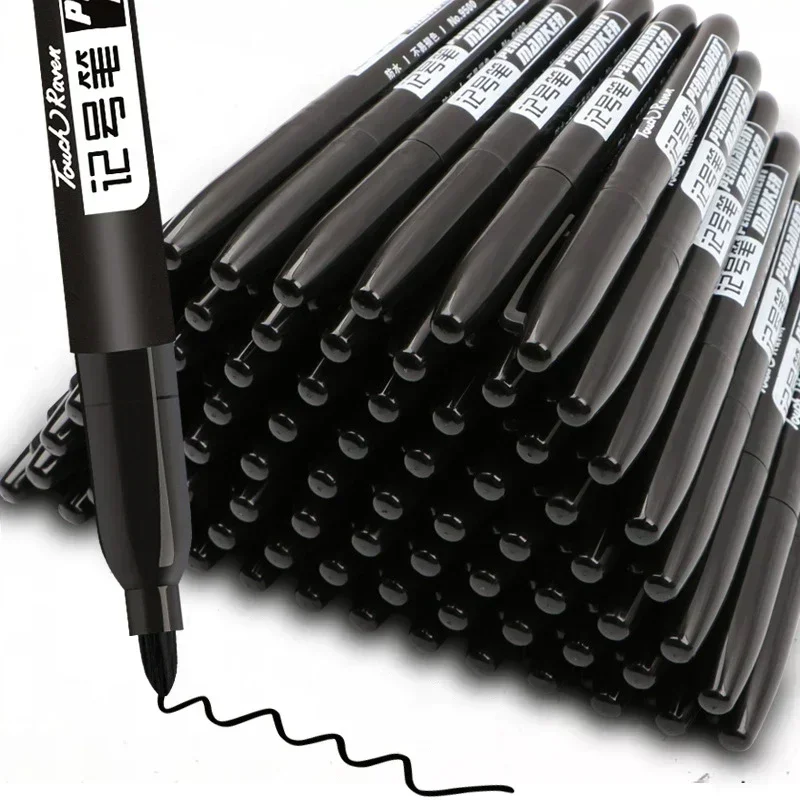 AliExpress - 6-20 Teile/satz Permanent Marker Stift Feine Spitze Wasserdichte Marker Dünne Spitze Rohe Spitze Schwarz Blau Rot Tinte 1,5mm Feine Farbe
