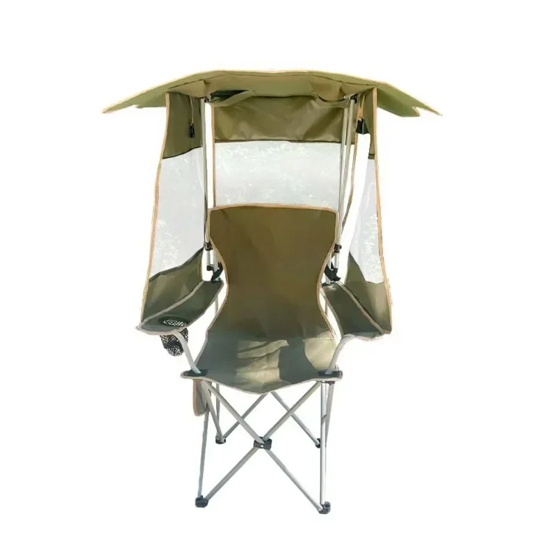 AliExpress - Chaise pliante d'extérieur avec pare-soleil, pour Camping, pêche, plage, Portable, Design Compact, confortable pour barbecue, pique-nique