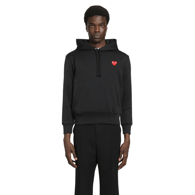 Heart Cotton Jersey Hoodie