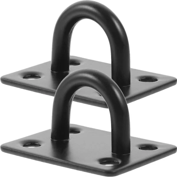 2 stk. Pad Eye-plater i rustfritt stål, takkroker, kraftige Pad Eye-plater