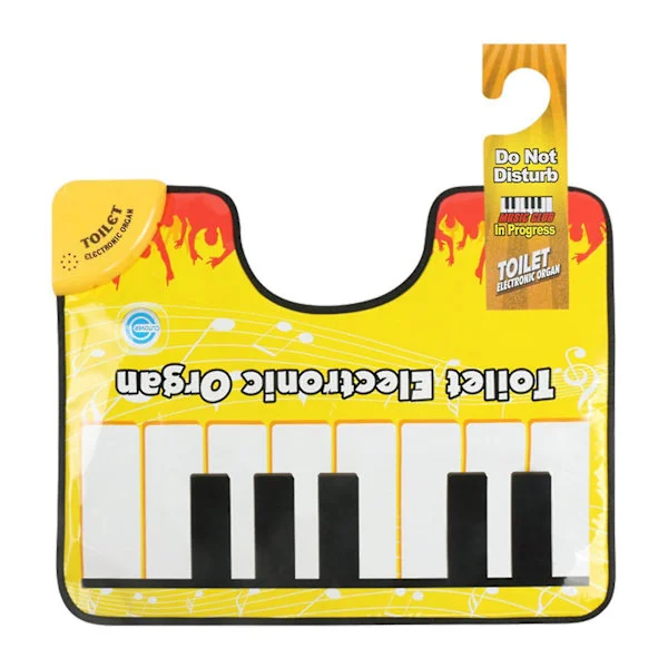 Pönttö Piano -ääni matto Kylpyhuone Hauskaa Varpaiden napautus Musiikillinen näppäimistö WC Lattiamatto