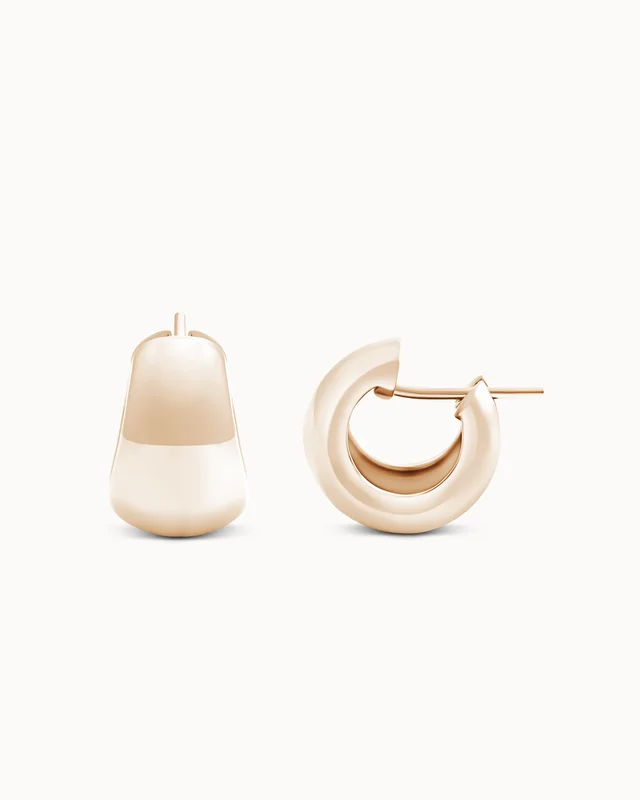 Maya örhängen i 18K roséguld