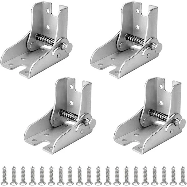 Hinged Folding Legs - Metal, Easy to Assemble - for Kitchen, Office