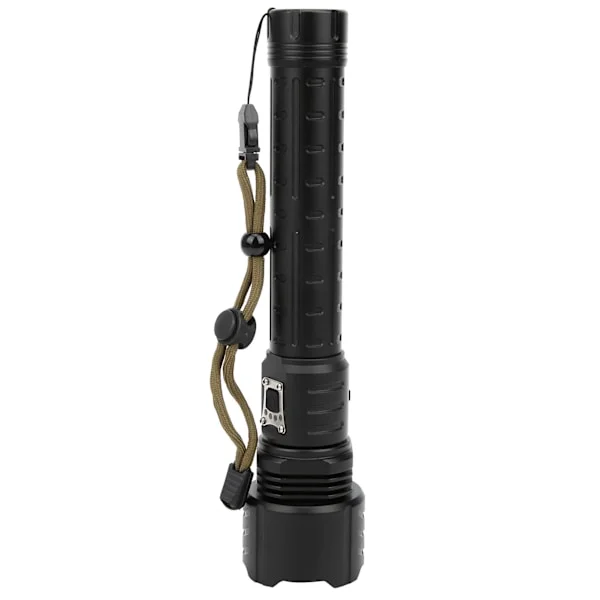 XHP90 Zoom Input Output Power Display Ficklampa Utomhus Stark Ljusstyrka Ficklampa