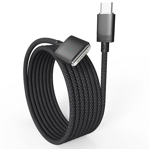 USB-C til MagSafe 3-kabel til MacBook Pro og Air Nylon 2m 140W