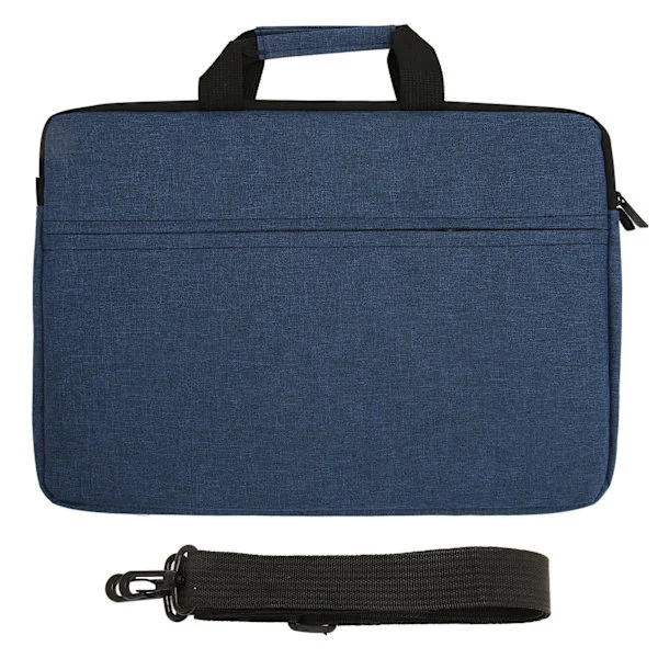 15.6 inch Laptop Sleeve Waterproof Polyester Laptop Bag Portable Notebook Protective Case for Travel Business Trip Dark Blue