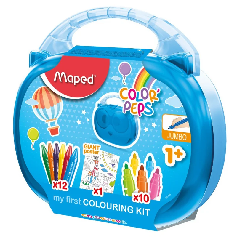Maped Color Peps Värikynät & Vahaliidut 22-setti + Juliste (1 vuota+)