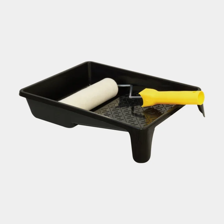 Roller set, mohair wool, 18 cm, roller frame + paint tray + 1 roller sleeve