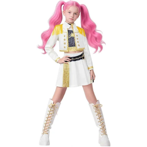 REA Kpop Demonjägare Klänning för Flickor - Rumi Mira Zoey Fancy Klänningar för Barn A04