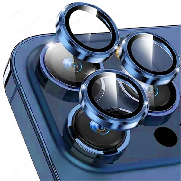 Metall Kameraskydd kompatibelt med IPhone 16 15 11 12 13 14 Pro Max 16 15 Plus Diamantring Lins Glas kompatibelt med Iphone 16 Pro Max Tillbehör