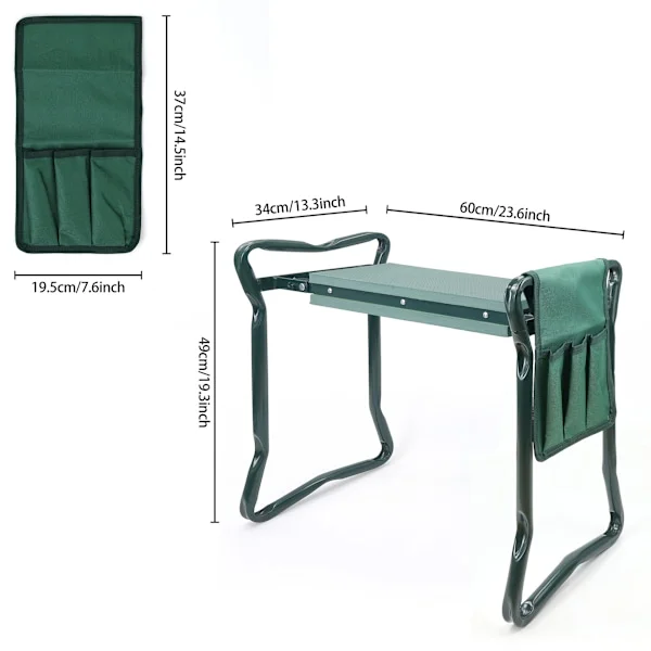 Garden Kneeler with Handles - Multifunctional Foldable | Portable and Lightweight Kneeling Mat | Strong Stool and Chair