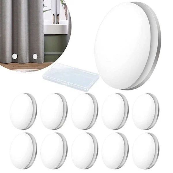 10 Stycken Magnetiska Gardiner Tyngder Drapering Tyngd Duschdraperi Tyngder Vattentäta Magneter För Fönsterfoder En Duk För Att Sluta Blåsa
