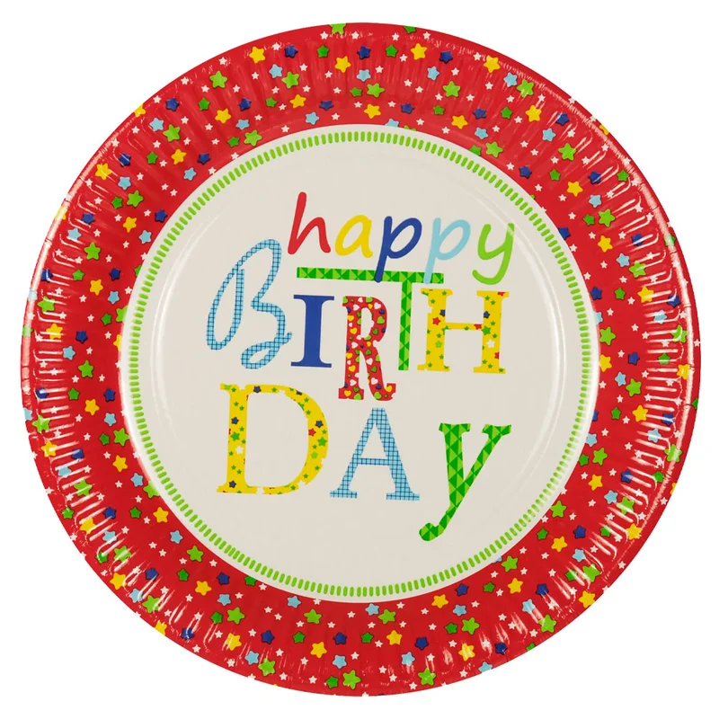 Happy Birthday Paptallerkner Stjerner