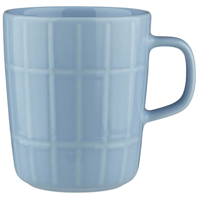 Marimekko Tiiliskivi muki 2,5 dl, vaaleansininen/valkoinen