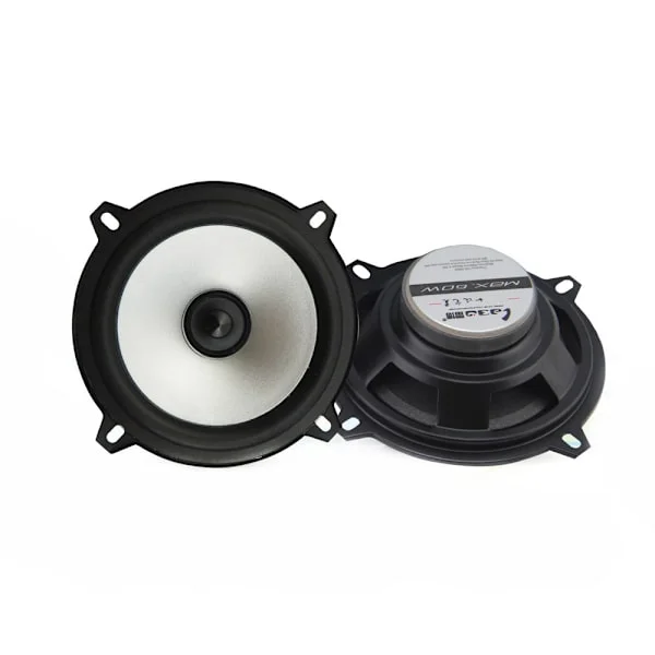 Paket med koaxiala bilhögtalare 60W 2-vägs Hifi Fullfrekvensområde Känslighetseffekt Högtalare (5 tum)