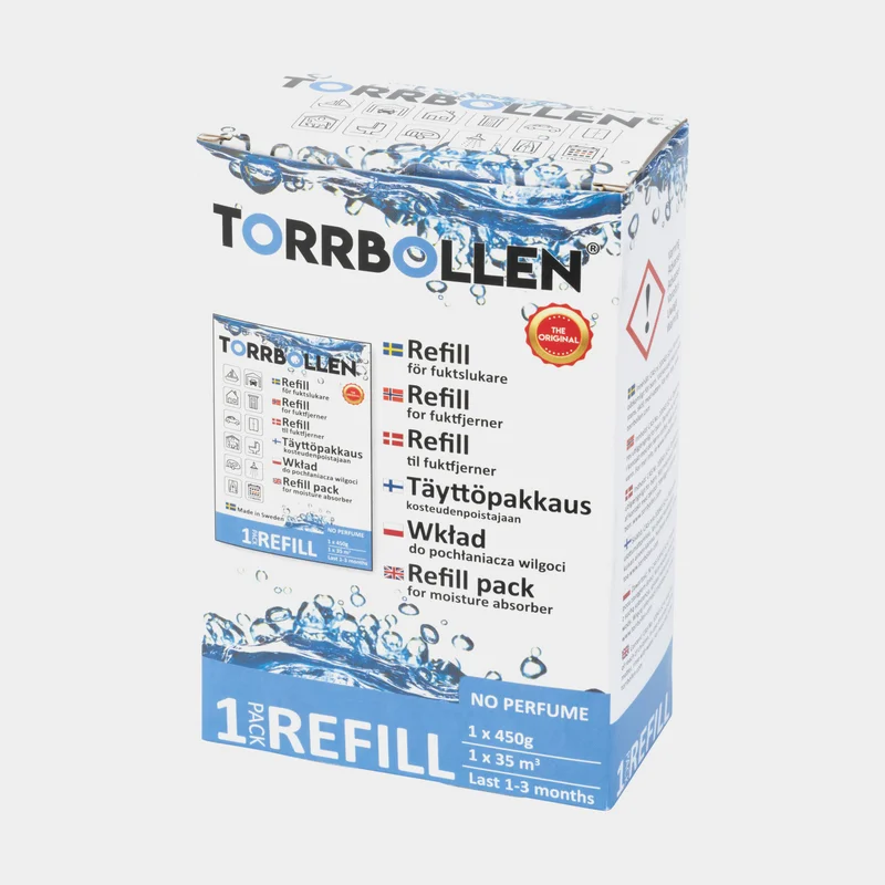 Torkpatron till fuktslukare Torrbollen Refill, 1-pack, 450 gram