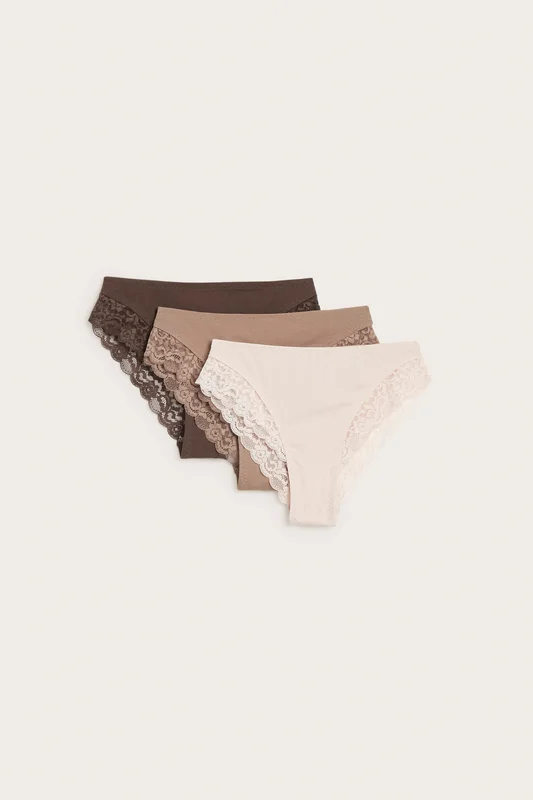 Kappahl | 3-pack brazilian trosor Rosa S | Dam