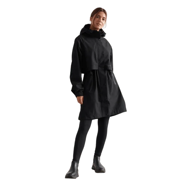 aim'n Black Waterproof Parka Friluftsjackor Dam Svart M