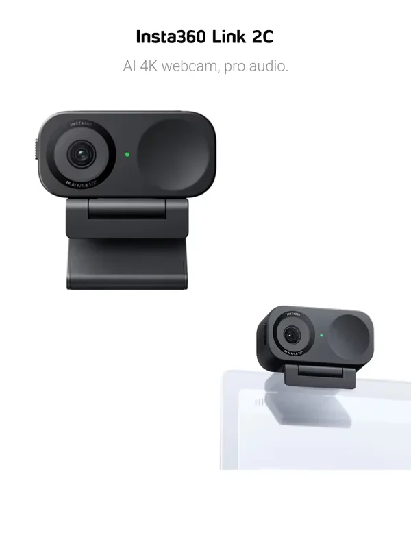 AliExpress - Insta360 Link 2C Webcam Insta360 Link 2C pour PC Mac avec micro à réduction de bruit IA et contrôle gestuel