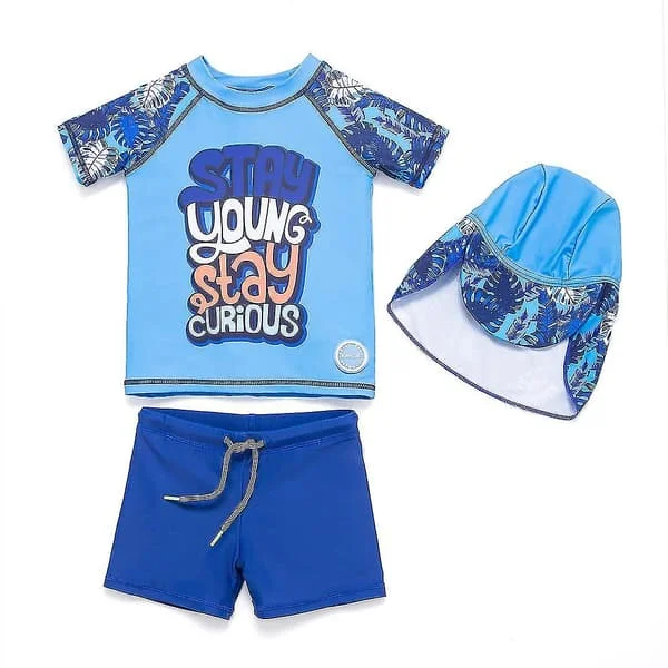 Baby Boys Rash Guard To Dele Stykker Upf 50+ Solbeskyttelse Badetøj(baby, lille dreng)