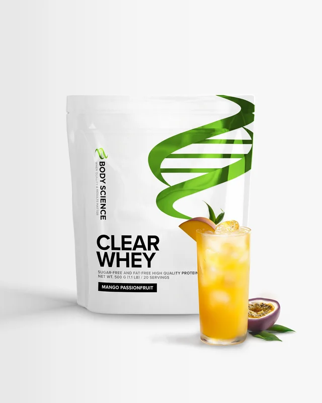 Body Science Clear Whey Peach - persikan makuinen proteiinijauhe
