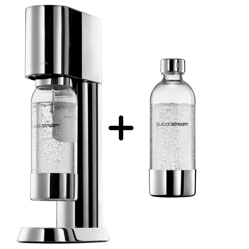 Sodastream Ensõ Sodavandsmaskine + 2 flasker - Stål | KitchenOne