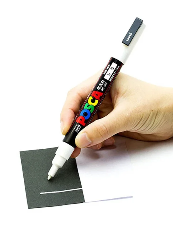 AliExpress - 1 stücke Japan UNI POSCA Marker Stift PC-1M/3M/5M POP Poster Graffiti Permanent acryl Marker Weiß Schwarz Gold Silber Kunst Liefert