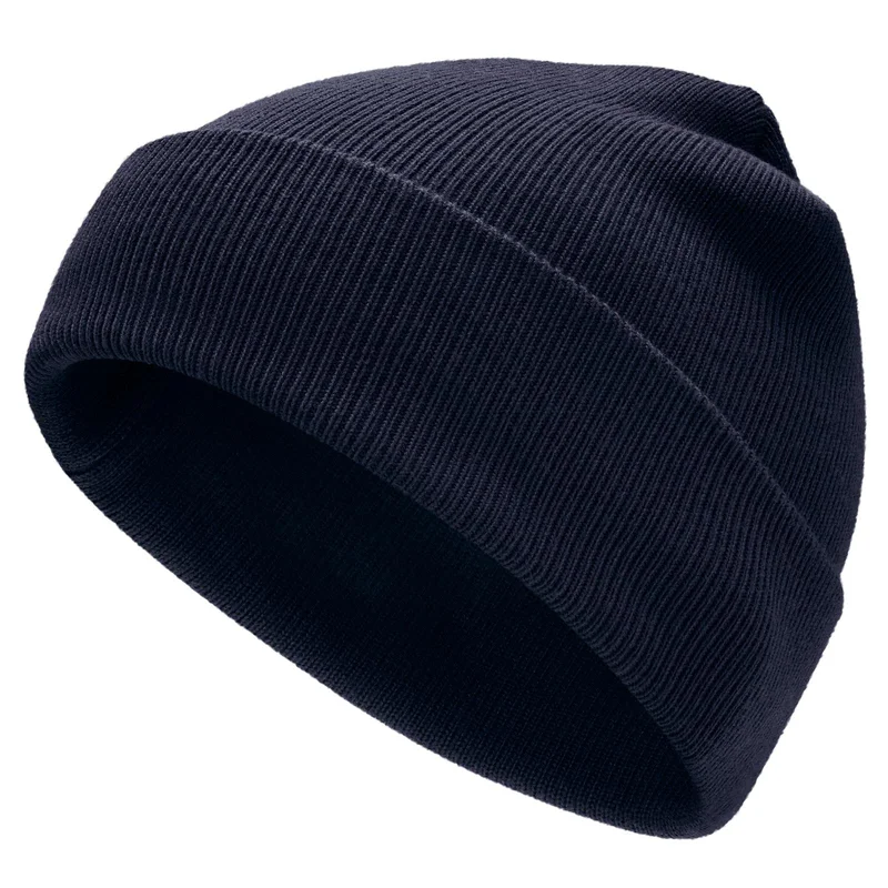 Hiems | Marineblaue Recyclingbaumwoll-Mütze für Männer - Beanie Mützen
