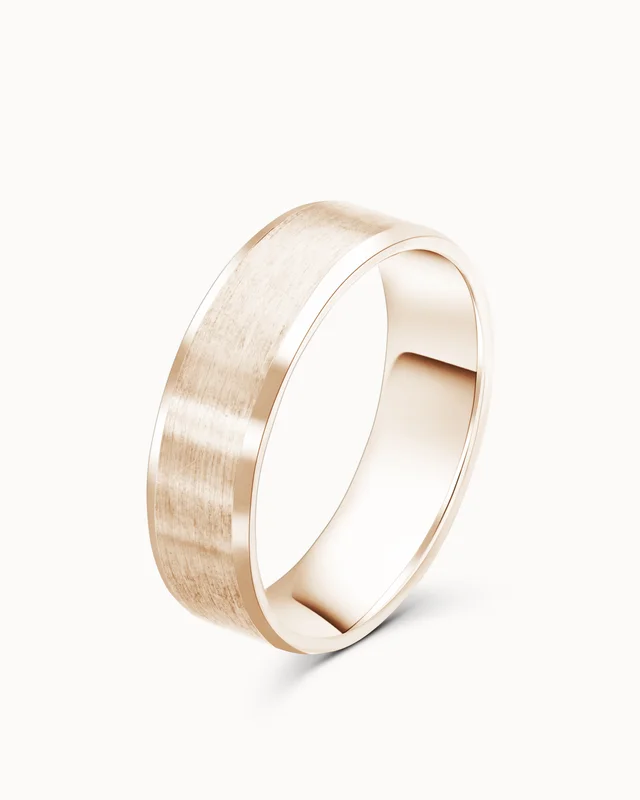 Smooth Ring Afor Her for Men 18K Rose Gold - Engagement Rings & Wedding Rings from Vanbruun
