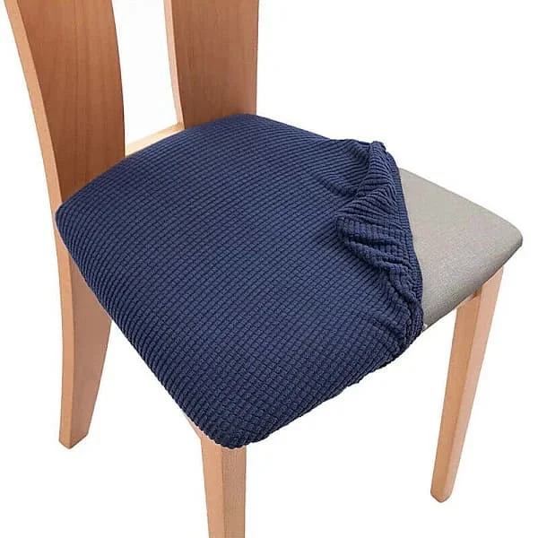 Yksinkertainen tuolinpäällinen keittiötuolille ruokailutuolille joustava tyynynpäällinen suojus sisustus tuolinpäällinen joustava irrotettava (