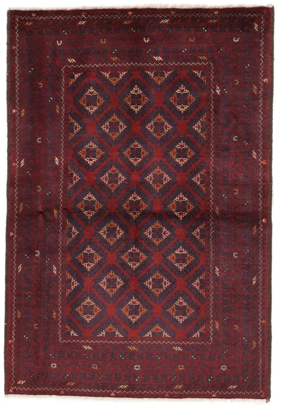 Kunduz Rug 101X149 Black/Dark Red Wool
