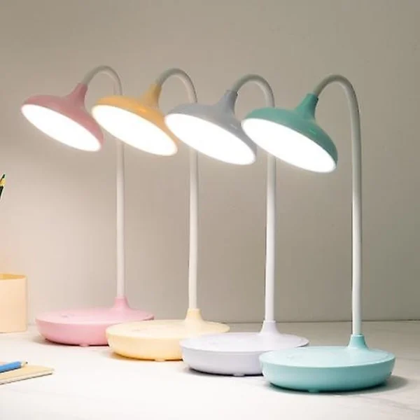 20 LED Joustava Kosketus Pöytävalaisin Yövalaisin Lukuvalaisin Himmennettävä USB Ladattava sininen