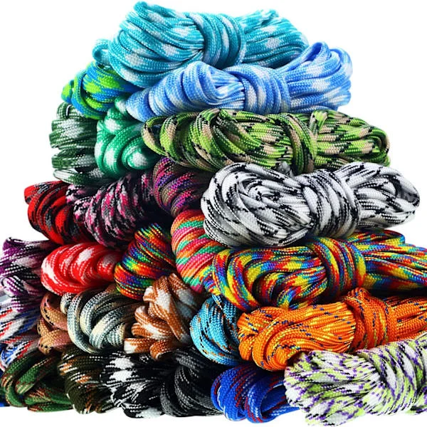 [LCS] 28 farver 10 fod Paracord Cord 550 Multifunktion Paracord Reb Paracord Armbånd Reb Håndværk Gør Reb Kit
