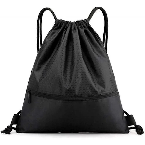 Dragskoväska Gymbag, Sportsbag PE-bag Menn og Kvinner Stor Ryggsekk Gymbag