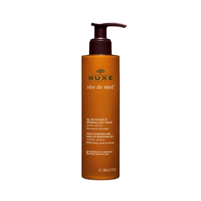 NUXE Rêve de miel Face Cleansing and Make-up Removing Gel, 200 ml Rengöring Dam