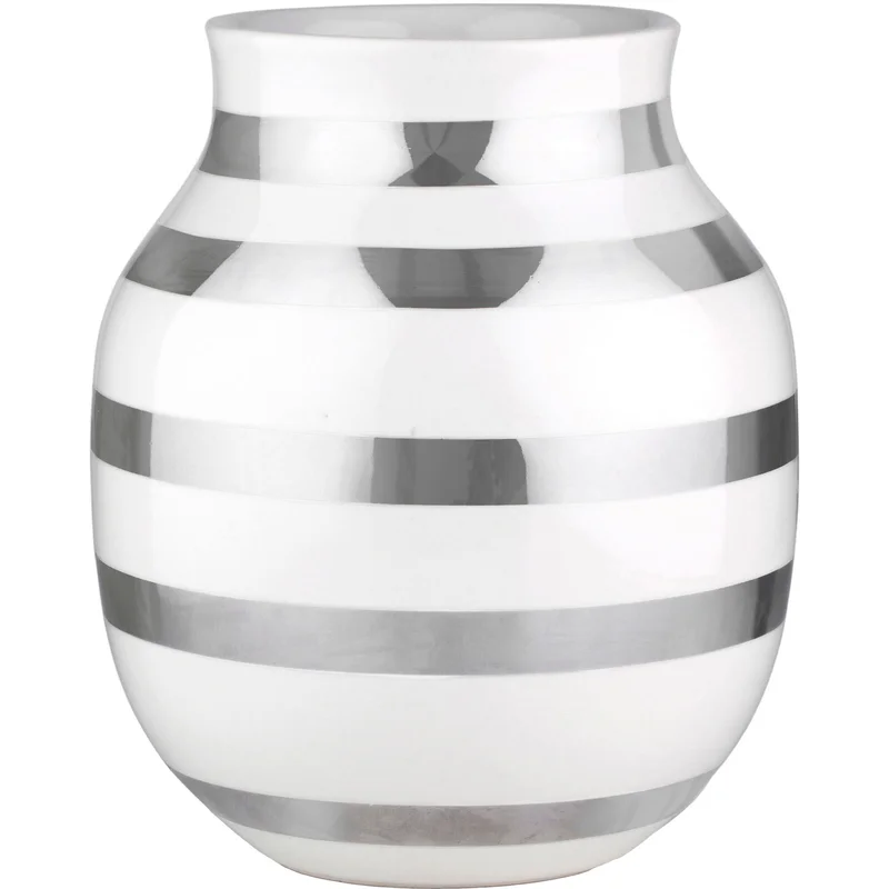 Kähler Omaggio vase sølv 20 cm. | KitchenOne