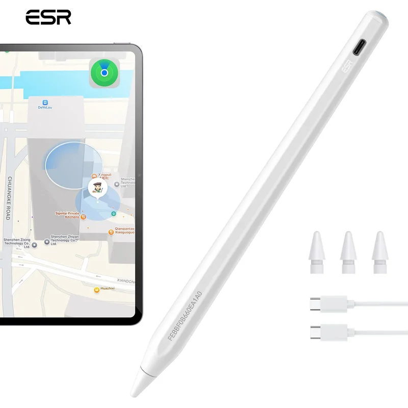 AliExpress - ESR Geo – stylet numérique pour tablette iPad, pour Apple iPad 2018 – 2025, pour Apple iPad A16, Air 13/11, Pro 12.9/13/11, Mini 7/6