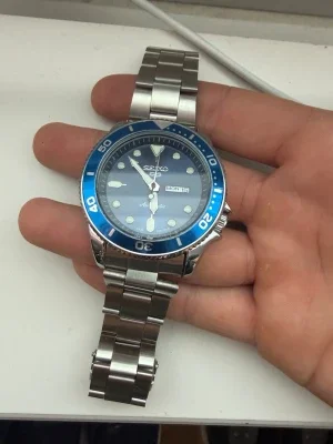 Seiko 5 Sports blå klocka
